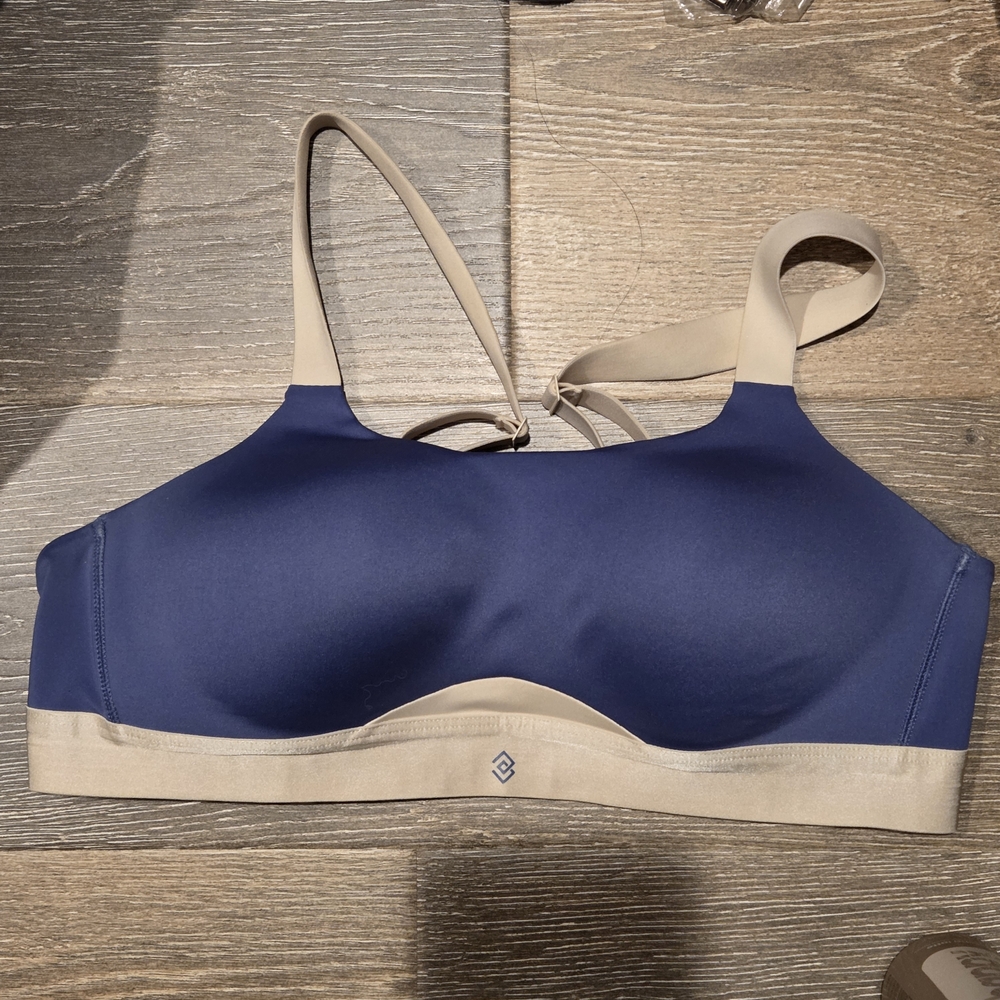 ThirdLove Blue and Beige Kinetic Sports Bra